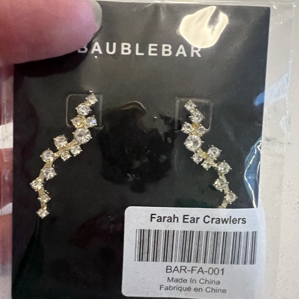 Gold tone earrings